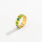 Jewelry sweet cool macaron color drop nectarine heart ring simple star-shaped opening ring female