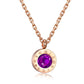 ins Roman numeral color diamond necklace fashion personality temperament net red clavicle chain simple jewelry female