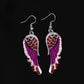 Fashion Women's Angel Wings Rhinestone Wings Mid-Long Pendant Earrings Simple Earrings First Jewelry