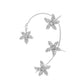 Ins diamond-studded butterfly ear hanger women without ear piercing butterfly ear bone clip fashion niche exaggerated wing ear clip