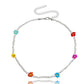 Necklace Jewelry Bohemian Transparent White Rice Beads Colorful Daisy Flower Necklace Necklace Female Niche Design