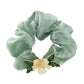 F4277 spring and summer series fashion ponytail hair ring gentle temperament dripping oil gardenia large intestine high elastic hair rope female
