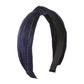 F475 autumn and winter hair accessories golden velvet solid color knotted simple pressed hair going out daily adult headband