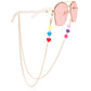 Colorful mask hanging chain Glasses hanging chain soft pottery flower butterfly glasses chain mask chain