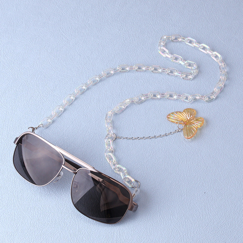 Glasses chain mask hanging chain fashion butterfly glasses hanging chain sun glasses chain