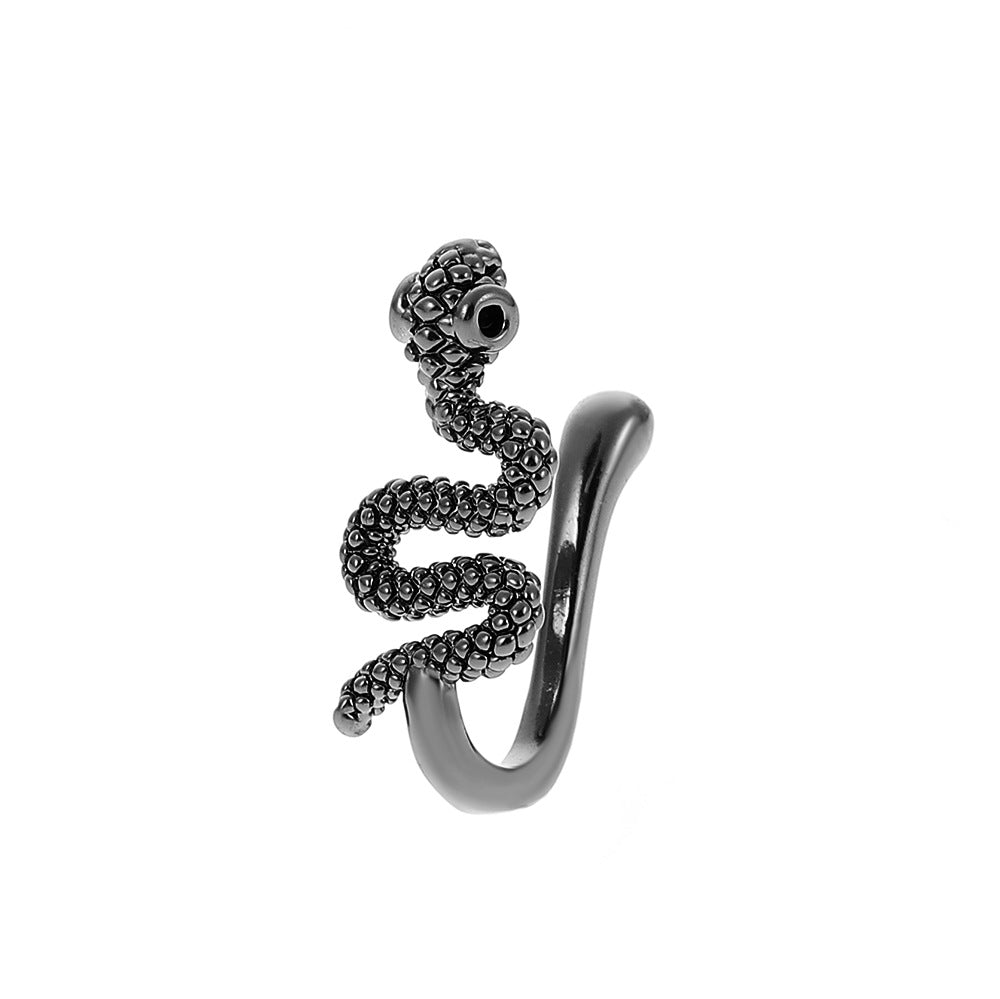 African metal non-perforated U-shaped nose clip snake-shaped false nose nail nose ring piercing jewelry for men and women