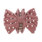 F5263 French autumn and winter velvet pearl hair clip creative fashion sweet age reduction creative bow ponytail clip