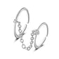 ins chain tassel double finger ring fashion simple star butterfly love geometric opening index finger ring tide