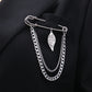 Trend accessories brooch temperament elegant anti-light corsage suit jacket fixed pin clothing accessories