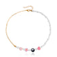 Jewelry Bohemian imitation pearl soft pottery multi-element beaded necklace baby bead necklace hot girl