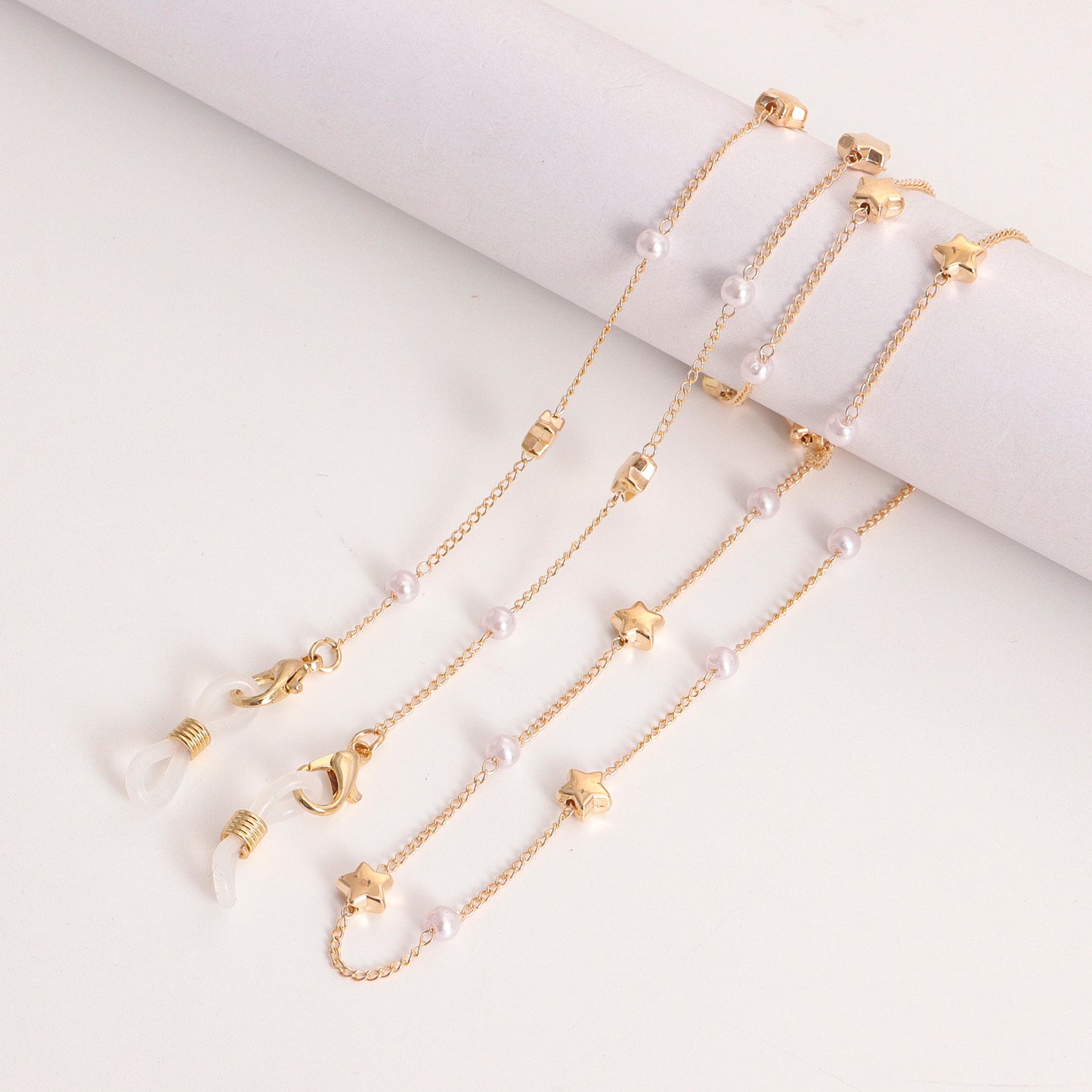Popular mask hanging chain glasses hanging chain mask chain eye chain love pearl mask chain eye chain