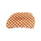 F4128 French checkerboard color hairpin acetate plate retro semicircle fashion net red back head grab clip female