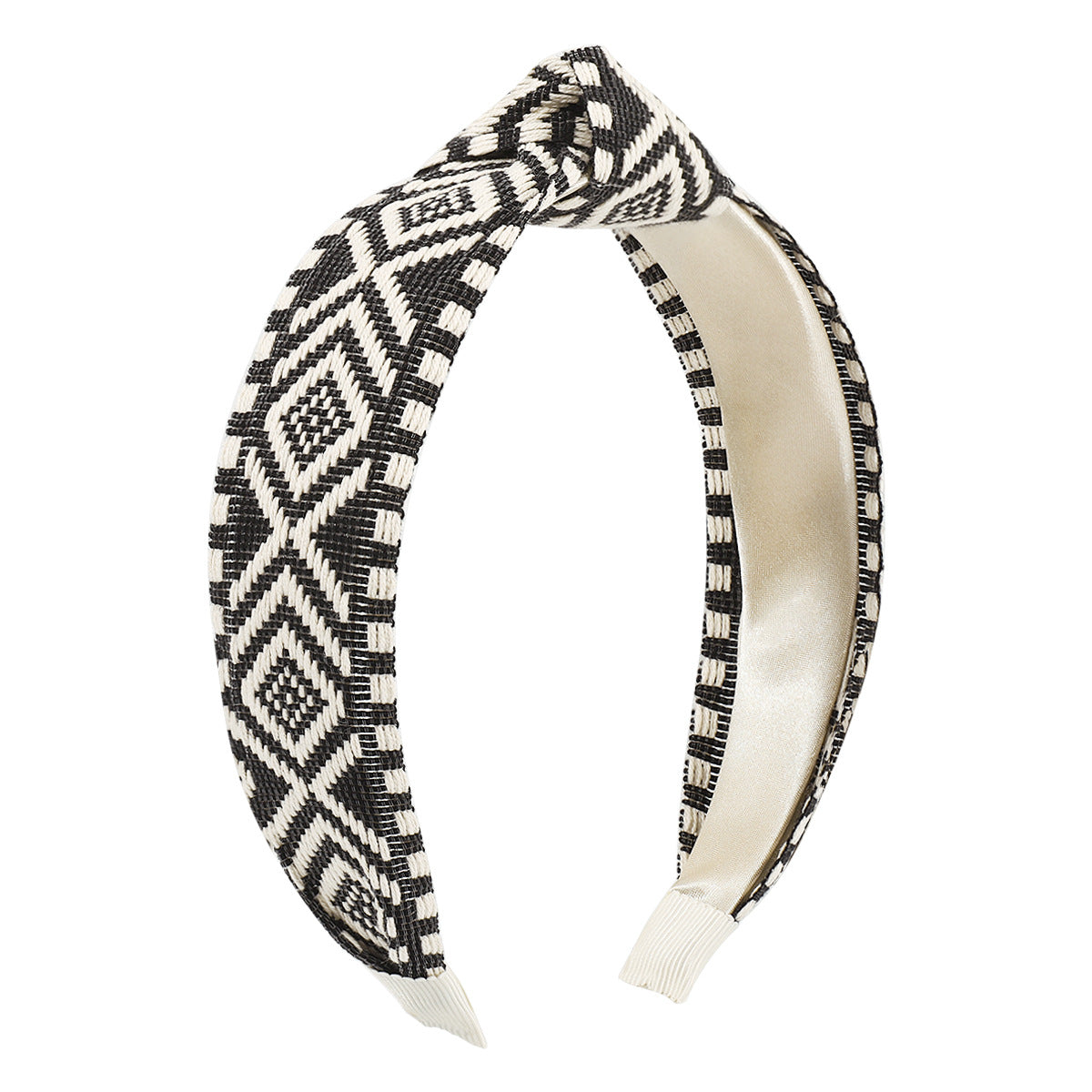 F4933 Jewelry Fabric Simple Knotted Rhombus Layered Headband Ethnic Small Fresh Headband