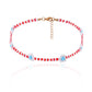 Bohemia Holiday Colorful Daisy Flower Necklace Simple Retro Beaded Clavicle Necklace Women