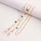 Glasses Jewelry Drip Oil Color Heart Geometric Flower Mask Accessories Glasses Chain Female