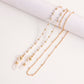 Glasses chain mask hanging chain fashion colorful crystal glasses hanging chain sun glasses chain