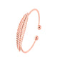 Ins fashion trend all-match leaf bracelet simple opening leaf bracelet jewelry