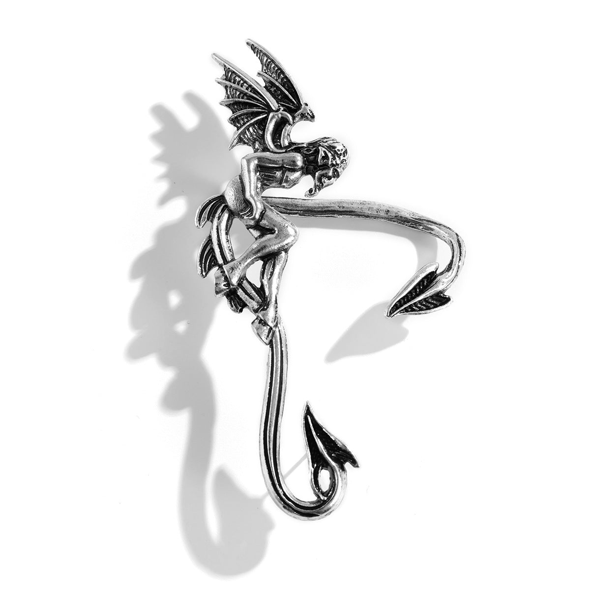 Jewelry Sweet Cool Flower Elf Earrings Female Personality Creative Snake Dragon Shape Animal Outline Earrings