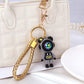 Violent lightning bear cartoon key chain couple school bag doll key pendant bag pendant car key