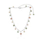 Fashion temperament colorful gemstone daisy collarbone chain necklace personality tassel all-match necklace