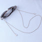 Rhinestone mask hanging chain glasses chain anti-lost glasses rope silicone non-slip ring mask chain