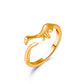 The same metal dinosaur ring fashion cute opening geometric animal ring trend jewelry