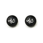 Ins retro design sense earrings creative round five-pointed star skull magnet earrings trendy ear accessories