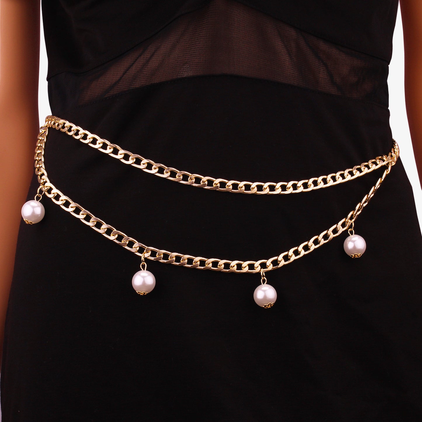 Waist Chain Combination Gold Variety Fashion Pendant Geometric Accessories Matching Dress Body Chain