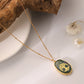 Niche Design Sense Personality Fashion Irregular Ellipse Resin Sun DIY Handmade Necklace
