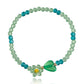 Jewelry Bohemian Color Crystal Heart Beaded Bracelet Women's Woven Crystal Flower Hand Decoration
