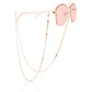 Mask hanging chain Glasses chain Butterfly aircraft chain Disc mask chain Peach heart metal glasses chain
