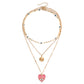 Jewelry ins multi-layer devil's eye collarbone chain cold eyes necklace female niche design sense
