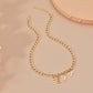 diy simple handmade alloy English word letter necklace hip-hop couple pendant short chain men and women