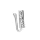 Piercing-free nose clip nose ring copper inlaid zircon U-shaped leaf butterfly nose nail piercing jewelry
