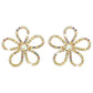 1727 Temperament Full of Diamond Flower Earrings Personality Atmospheric Creative Fairy Ear Studs Niche Design Earrings