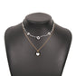 N9535 Double Layer Clavicle Necklace Drip Oil Heart Beads Flower Candy Color Necklace Geometric Creative Necklace