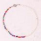 Necklace Women's Asymmetrical Beach Explosion Color Beads Imitation Pearl Trend Fashion Necklace