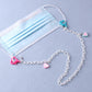 Candy Contrast Color Acrylic Mask Chain Anti-Le Soft Pottery Peach Heart Children's Glasses Chain Anti-lost Rope