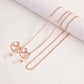 Mask hanging chain glasses chain love pendant mask chain peach heart metal glasses chain