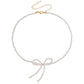 Jewelry super fairy temperament sweet ins retro personality crystal bow necklace female choker necklace