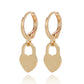 Jewelry ins hot girl multi-element bee geometric pendant earrings female earrings high-end ladies