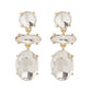 E9626 Diamond Earrings Temperament Ladies and Ladies Several Earrings Exaggerated Contrasting Color Multi-cut Earrings