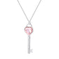 Simple and cold zircon pendant necklace fashion five-pointed star key cat clavicle chain niche design