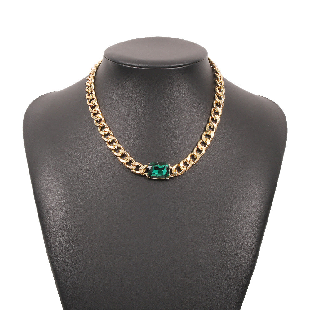 N8258 Chain Necklace Female Exaggerated Punk Fashion Simple Personality Design Sense Necklace Necklace