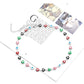 Candy Color Heart Tassel Necklace Peach Heart Necklace Jewelry Bracelet Anklet Set Chain