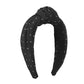 F3784 Simple Fabric Knotted Headband Elegant Fragrance Temperament Headband Retro Rhinestone Hair Accessories for Women