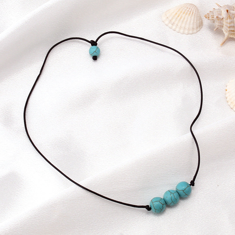 Creative Natural Handwoven Shell Necklace Fashion Simple Ethnic Beach Clavicle Chain Popular Jewelry