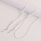 Jewelry bohemian letter LOVE colorful rice bead glasses chain accessories non-slip mask hanging chain