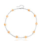 Jewelry bohemian color love transparent rice bead choker necklace female ins all-match high-end sense