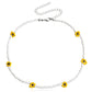 Jewelry Rice Bead Flower Necklace Women's Fashionable Temperament Adjustable Necklace